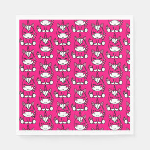 Little Girls Unicorn Pony Napkins