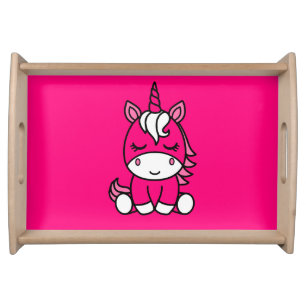 Little Girls Unicorn Pony Serving Tray