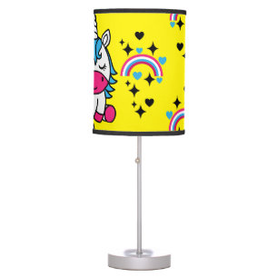 Little Girls Unicorn Pony Table Lamp
