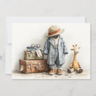 Little Globetrotter – 1st Birthday Adventure Invitation