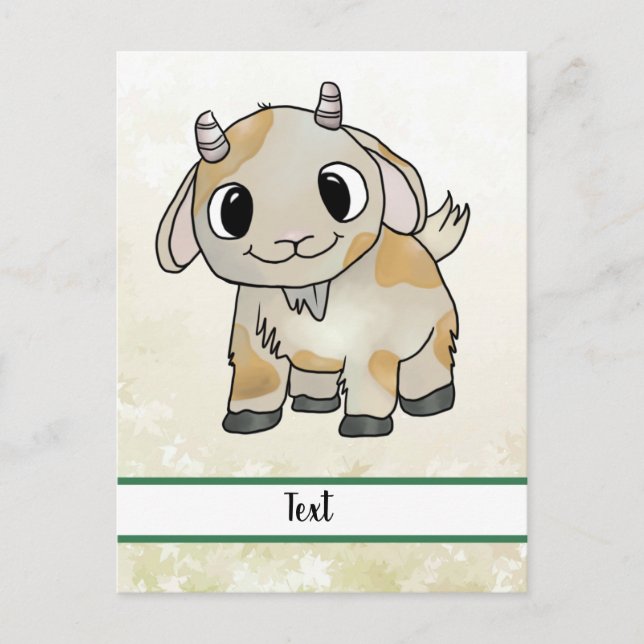 little goat note postcard (Front)