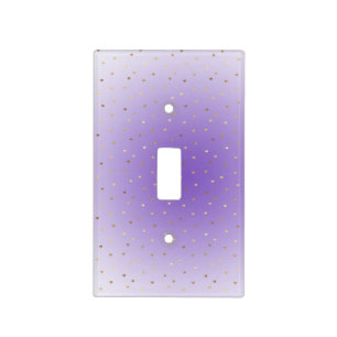 Little Gold Hearts Purple Ombre Light Switch Cover