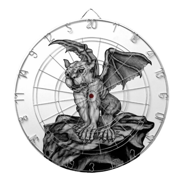 Little Golem Gargoyle Dart Board (Front)