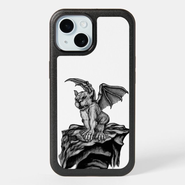 Little Golem Gargoyle iPhone 15 Case (Back)