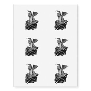 Little Golem Gargoyle Temporary Tattoos
