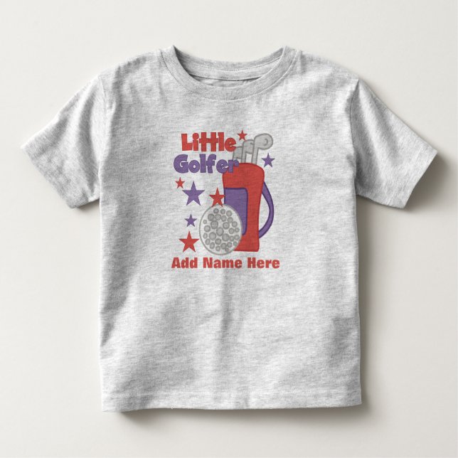 Little Golfer Customizable T-shirt (Front)