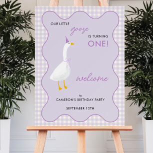 Little Goose 1st First Birthday Party Welcome Sign