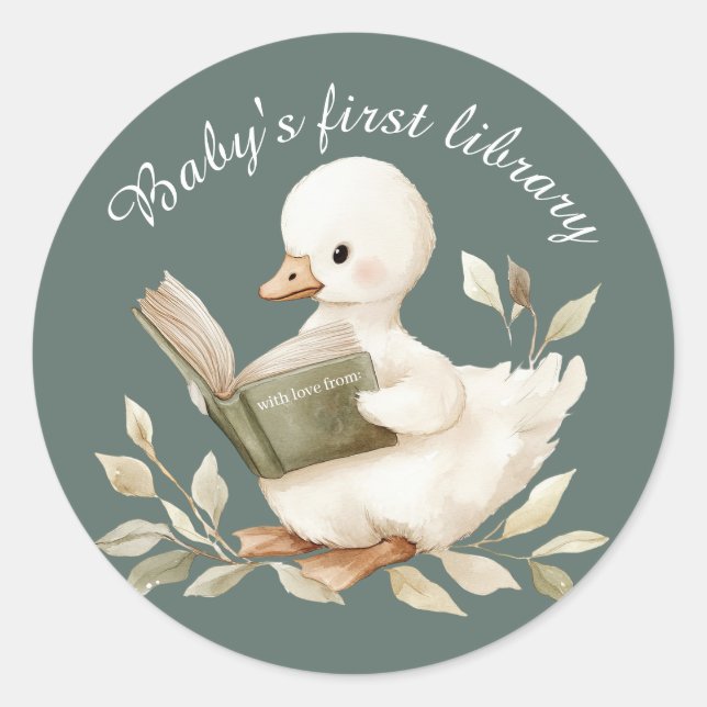 Little Goose Baby’s First Library Book Stickers (Front)