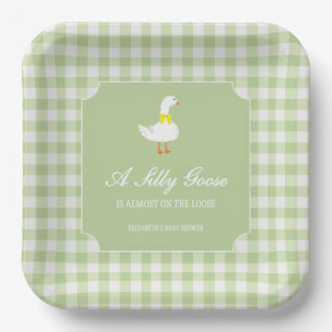 Little Goose Baby Shower Paper Plates
