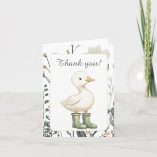 Little Goose Baby Sprinkle Thank You Card