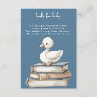 Little Goose Book Request Card Goose Baby Shower 