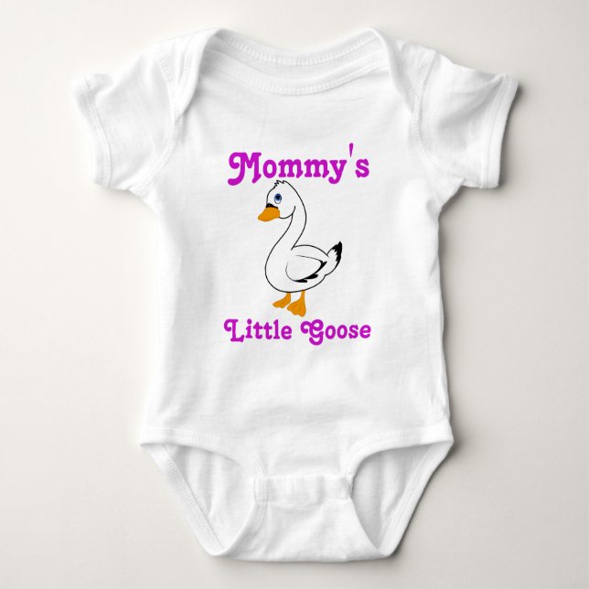 Little Goose Custom Kids Shirt - Pink Text (Front)