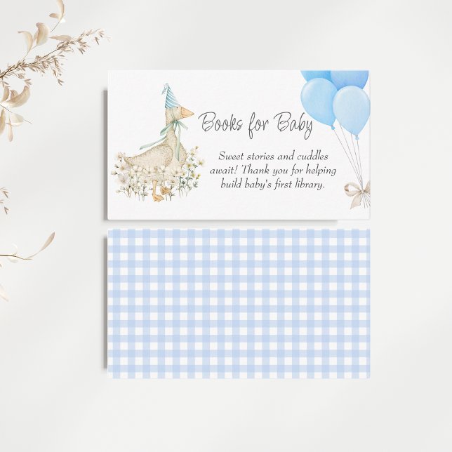 Little Goose Wildflower Baby Shower Books for Baby Enclosure Card (Creator Uploaded)