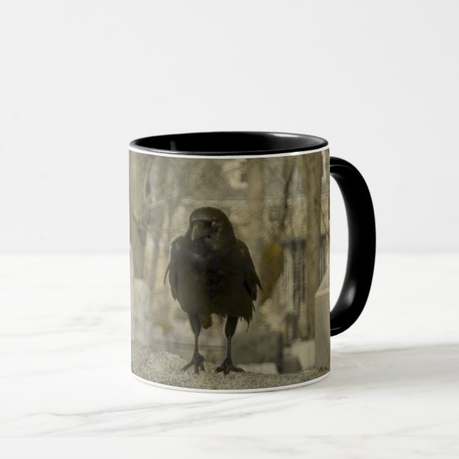 Little Goth Crow Mug (Front Right)