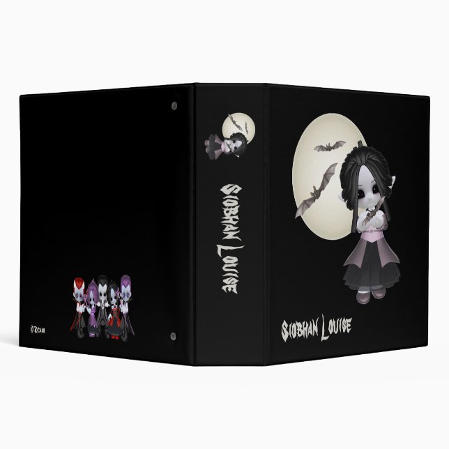 Little Gothic 3 Ring Binder (Background)