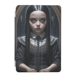 Little Gothic Girl Haunting Ai Art Halloween iPad Mini Cover