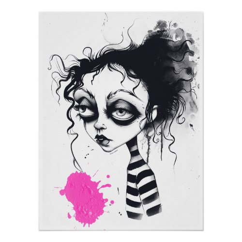 Little Gothic Girl Poster