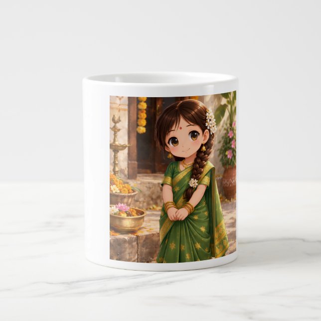 Little Grace in Green Giant Coffee Mug (Front)