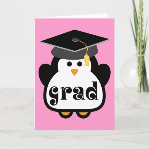 Little Grad Penguin Graduation Gift Card