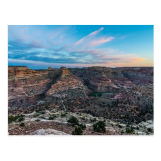 Little Grand Canyon Sunset - Wedge Overlook - Utah Postcard