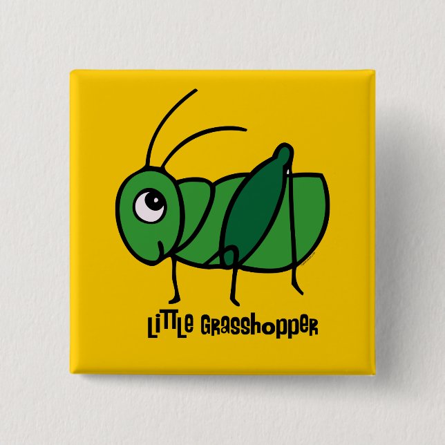 Little Grasshopper Button (Front)