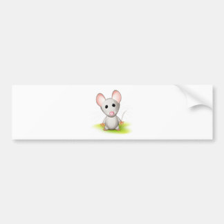 Little gray mouse bumper sticker
