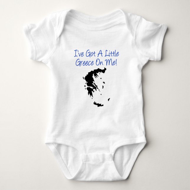 Little Greece On Me Baby Bodysuit (Front)