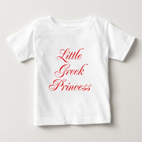 Little Greek Princess Baby T_Shirt