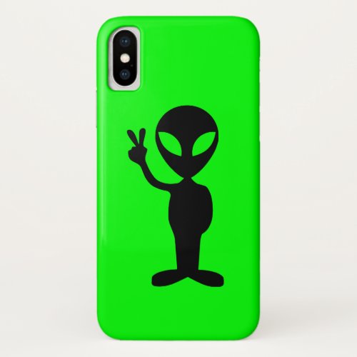 Little Green Alien iPhone XS Case