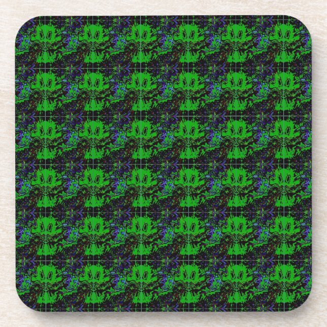 Little green Devil Drink Coaster (Front)