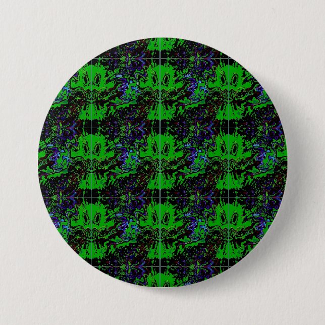 Little green Devil Pinback Button (Front)