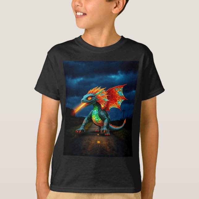 Little Green Dragon T-Shirt (Front)