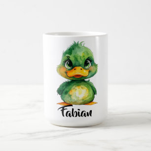 Little green duck  coffee mug