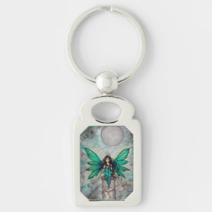 Little Green Fae Fairy Fantasy Art Keychain