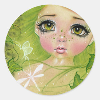 Little green fairy stickers