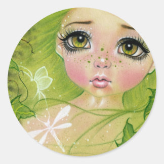 Little green fairy stickers
