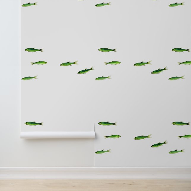 Little Green Fish  Nautical Wallpaper (Application)