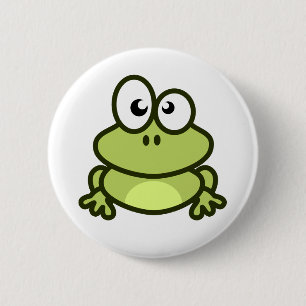 little green frog button for backpack