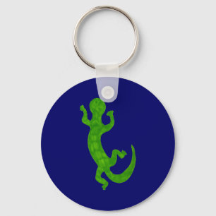 Little green gecko keychain