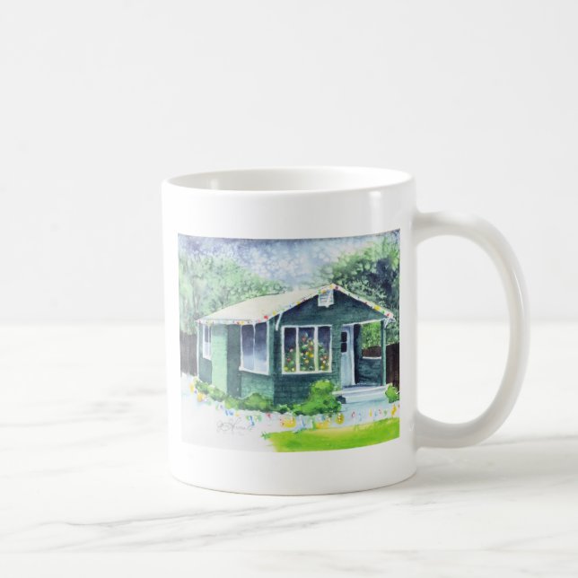 Little Green House at Christmas Mug (Right)