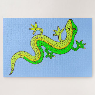 little green lizard jigsaw puzzle