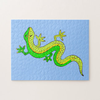 little green lizard jigsaw puzzle