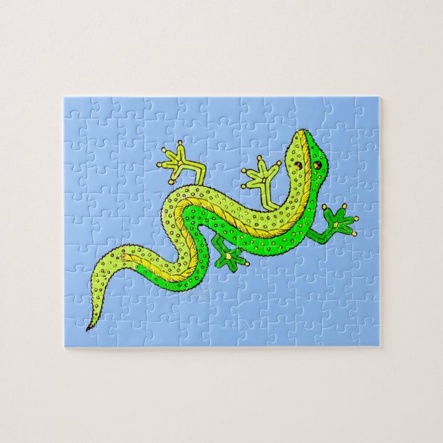 little green lizard jigsaw puzzle (Horizontal)