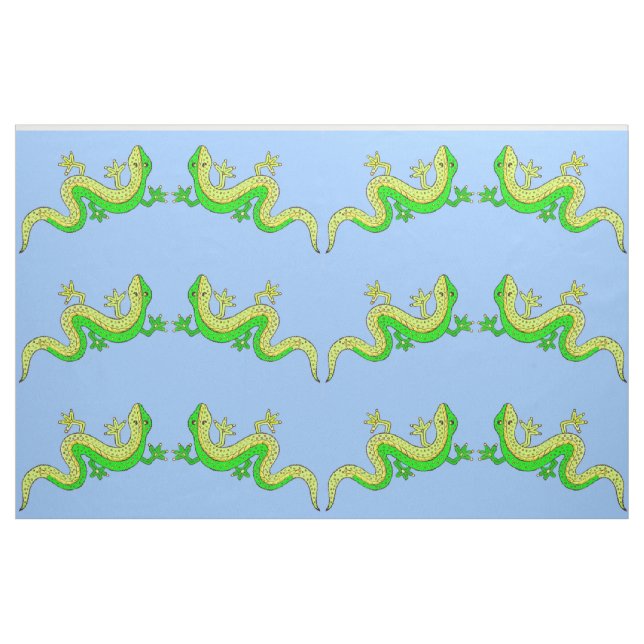 little green lizards print fabric (Fat Quarter)