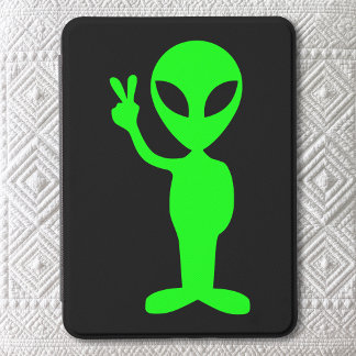 Little Green Man on Black Kindle Cover