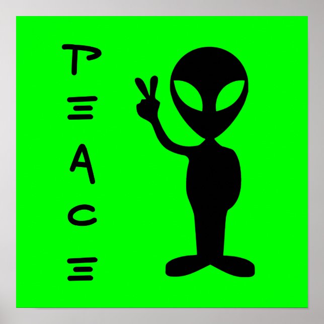 Little Green Man Poster (Front)