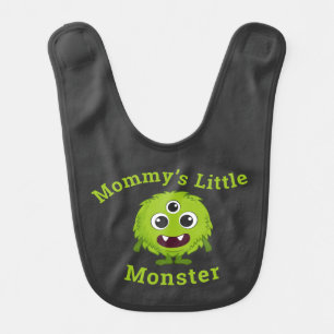 Little Green Mommy’s Little Monster  Baby Bib