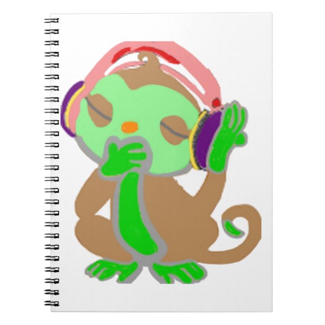 Little green monkey notebook (Front)