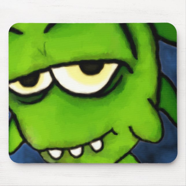 Little Green Monster Mousepad (Front)