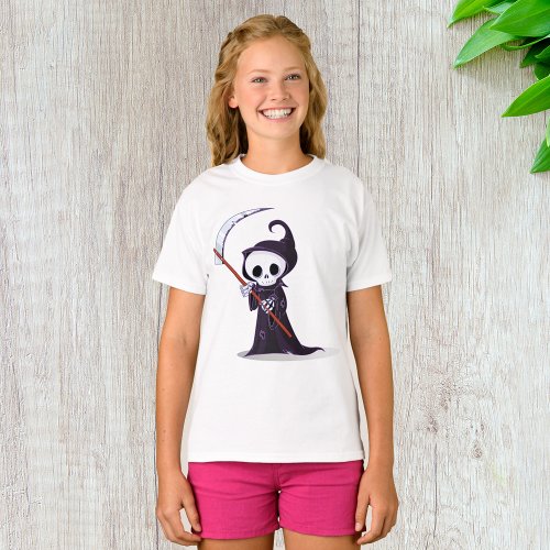 Little Grim Reaper Girls T_Shirt
